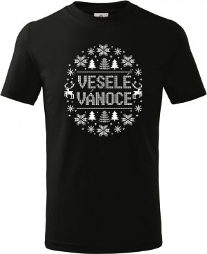 Veselé Vánoce, bílý tisk