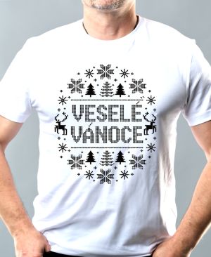 Veselé Vánoce, černý tisk