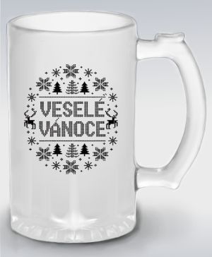 Veselé Vánoce, černý tisk