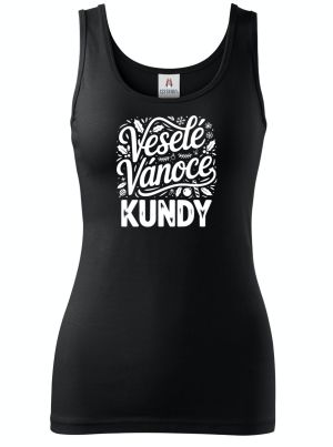 Veselé Vánoce kundy, bílý tisk