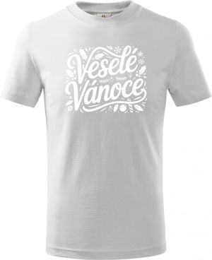 Veselé Vánoce, bílý tisk