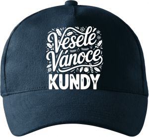 Veselé Vánoce kundy, bílý tisk