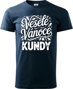Veselé Vánoce kundy, bílý tisk