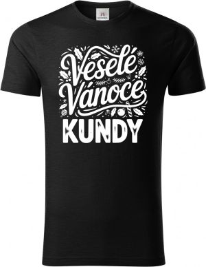 Veselé Vánoce kundy, bílý tisk