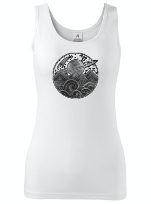 Vesmírná krajina, černý tisk