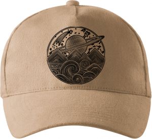 Vesmírná krajina, černý tisk