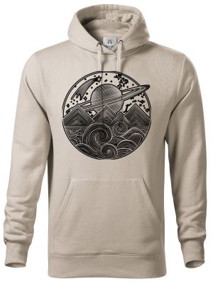 Vesmírná krajina, černý tisk