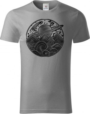 Vesmírná krajina, černý tisk