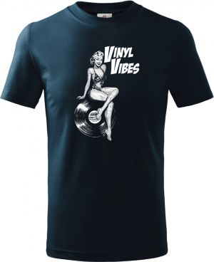 Vinyl Vibes, bílý potisk
