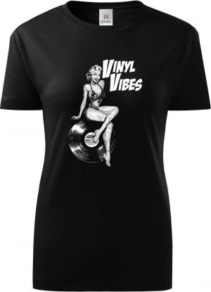 Vinyl Vibes, bílý potisk