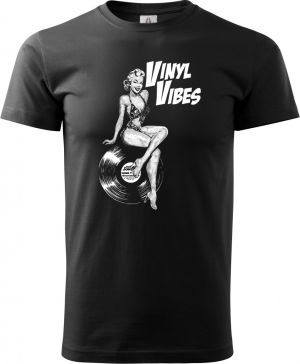 Vinyl Vibes, bílý potisk