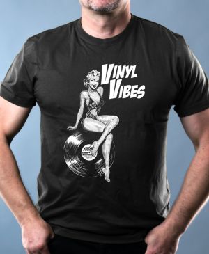 Vinyl Vibes, bílý potisk