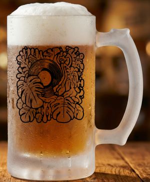 Vinylová džungle, černý tisk