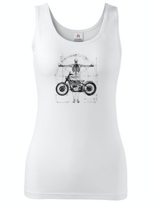 Vitruviánský motorkář, černý tisk