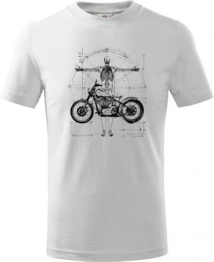 Vitruviánský motorkář, černý tisk