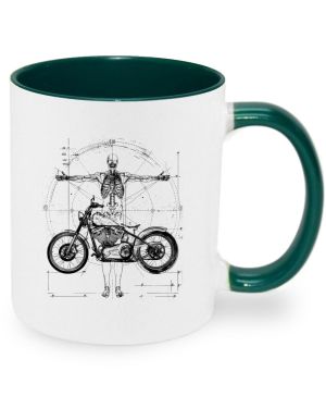 Vitruviánský motorkář, černý tisk