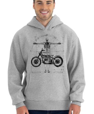 Vitruviánský motorkář, černý tisk