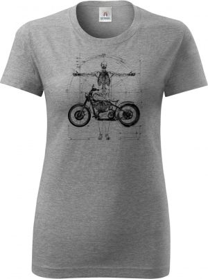 Vitruviánský motorkář, černý tisk