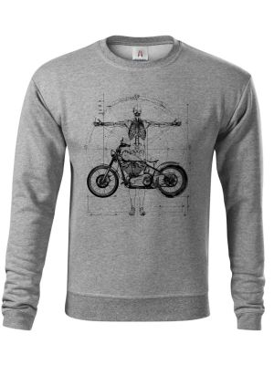 Vitruviánský motorkář, černý tisk