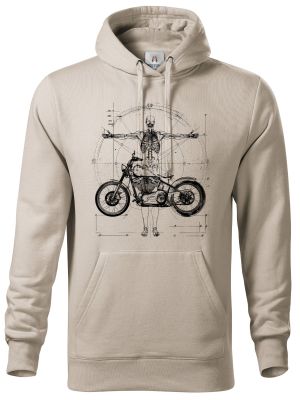 Vitruviánský motorkář, černý tisk