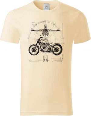 Vitruviánský motorkář, černý tisk