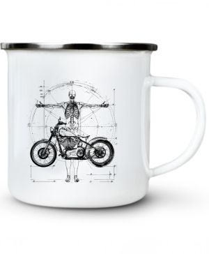 Vitruviánský motorkář, černý tisk