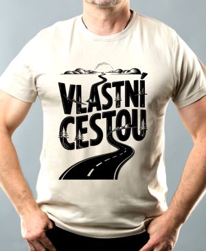 Vlastní cestou, černý potisk