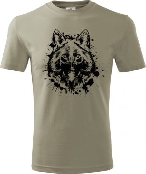 Vlčí duch Pop, černý potisk