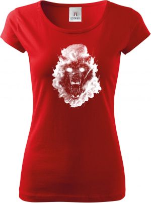 Vlčí kouř, bílý potisk