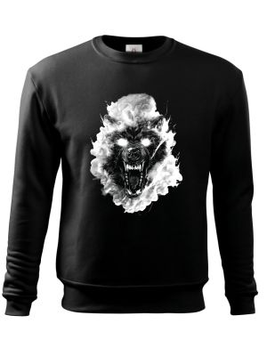 Vlčí kouř, bílý potisk