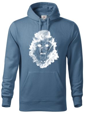 Vlčí kouř, bílý potisk