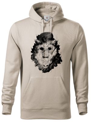 Vlčí kouř, černý potisk