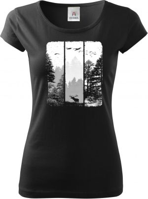 Volání divočiny, jelen, bílý potisk