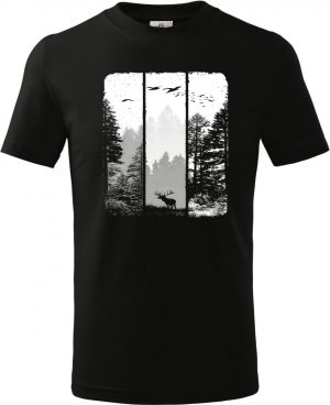 Volání divočiny, jelen, bílý potisk