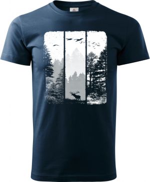 Volání divočiny, jelen, bílý potisk