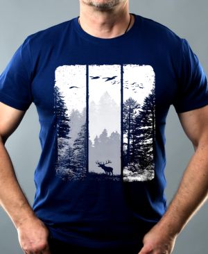 Volání divočiny, jelen, bílý potisk