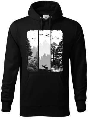 Volání divočiny, jelen, bílý potisk