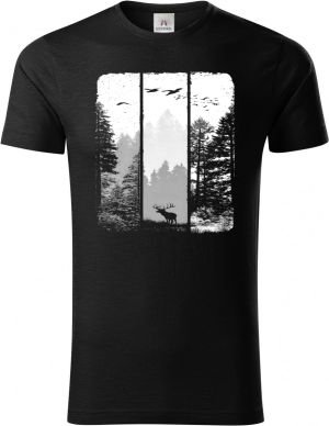 Volání divočiny, jelen, bílý potisk