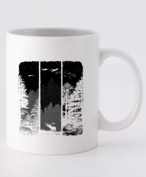 Volání divočiny, jelen, černý potisk