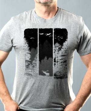 Volání divočiny, jelen, černý potisk