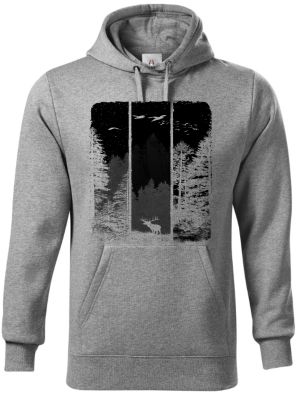 Volání divočiny, jelen, černý potisk