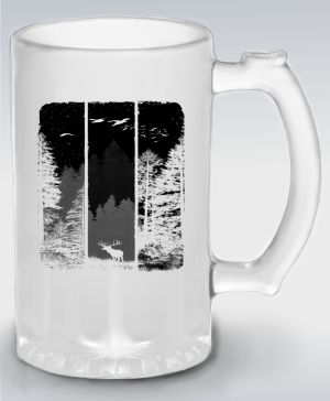 Volání divočiny, jelen, černý potisk