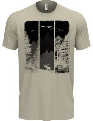 Volání divočiny, jelen, černý potisk