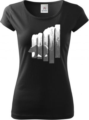 Volání divočiny, medvěd, bílý potisk