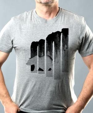 Volání divočiny, medvěd, černý potisk