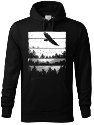 Volání divočiny, orel, bílý potisk