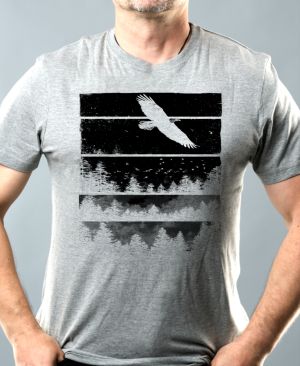 Volání divočiny, orel, černý potisk