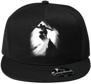 Vrcholový jezdec, bílý potisk