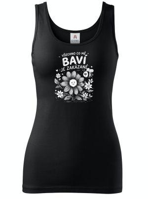 Všechno co mě baví je zakázané, bílý potisk