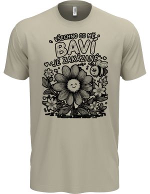 Všechno co mě baví je zakázané, černý potisk